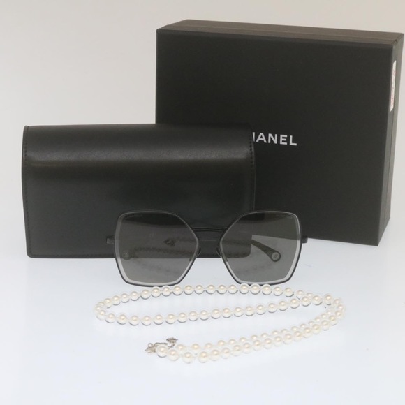 CHANEL Sunglasses Black 4262 CC Auth am458b - Picture 9 of 9
